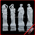 White Marble Four Seasons Statues, Outdoor Stone Statues, Garden Four Season StatuesYL-097